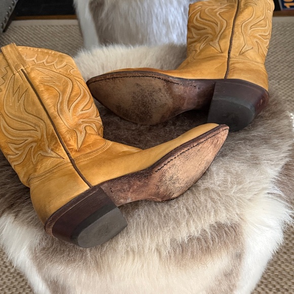 J.Chisholm Women's Cow hide leather Cowboy Boots - Picture 4 of 8